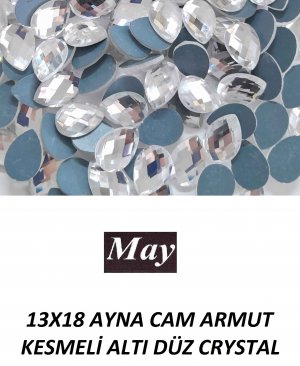 13X18 AYNA CAM ARMUT KESMELİ ALTI DÜZ CRYSTAL
