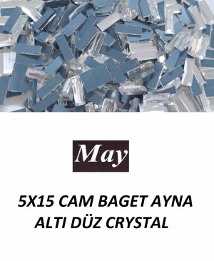 5X15 CAM BAGET AYNA ALTI DÜZ CRYSTAL