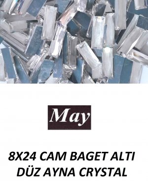 8X24 CAM BAGET ALTI DÜZ AYNA CRYSTAL