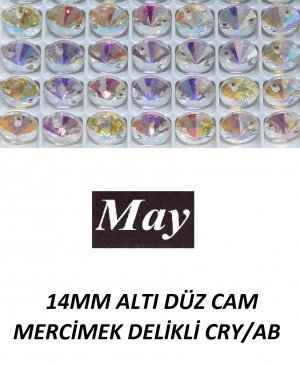 14 MM ALTI DÜZ CAM MERCİMEK ALTI DÜZ DELİKLİ CRY/AB