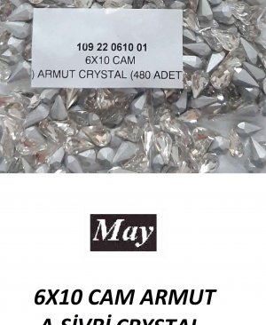 6X10 CAM ARMUT ALTI SİVRİ CRYSTAL