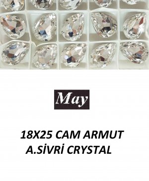 18X25 CAM ARMUT ALTI SİVRİ CRYSTAL