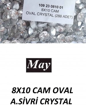 08X10 CAM OVAL A.SİVRİ CRYSTAL