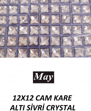 12X12 CAM KARE ALTI SİVRİ CRYSTAL