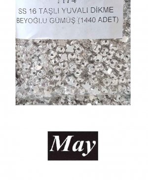 SS 16 TAŞLI YUVALI DİKME BEYOGLU GÜMÜŞ