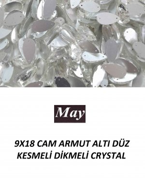 9X18 CAM ARMUT ALTI DÜZ KESMELİ DİKMELİ CRYSTAL