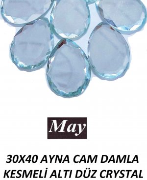 30X40 AYNA CAM DAMLA KESMELİ ALTI DÜZ CRYSTAL