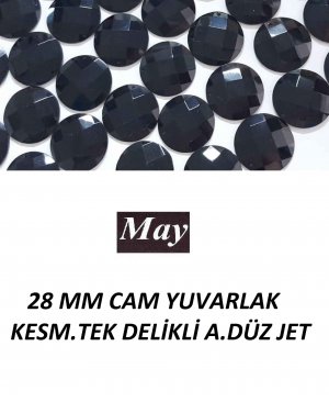 28 MM CAM YUVARLAK KESMELİ TEK DELİKLİ A.DÜZ JET