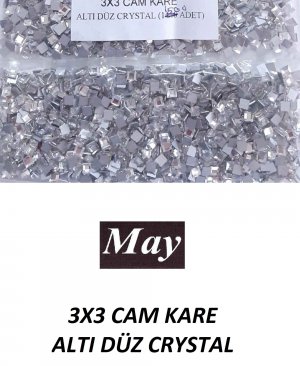 3X3 CAM KARE ALTI DÜZ CRYSTAL