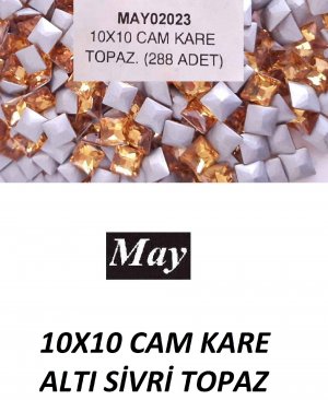 10X10 CAM KARE ALTI SİVRİ TOPAZ