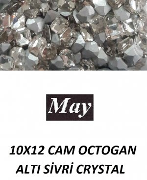 10X12 CAM OCTOGAN ALTI SİVRİ CRYSTAL