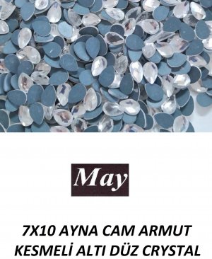 7X10 AYNA CAM ARMUT KESMELİ ALTI DÜZ CRYSTAL