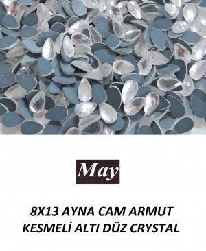 8X13 AYNA CAM ARMUT KESMELİ ALTI DÜZ CRYSTAL