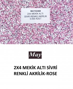 2X4 MEKİK ALTI SİVRİ RENKLİ AKRİLİK-ROSE