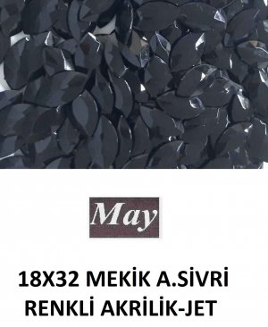 18X32 MEKİK ALTI SİVRİ RENKLİ AKRİLİK-JET