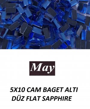 5X10 CAM BAGET ALTI DÜZ FLAT SAPPHIRE