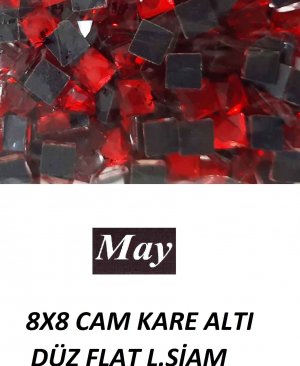 8X8 CAM KARE ALTI DÜZ FLAT L.SİAM