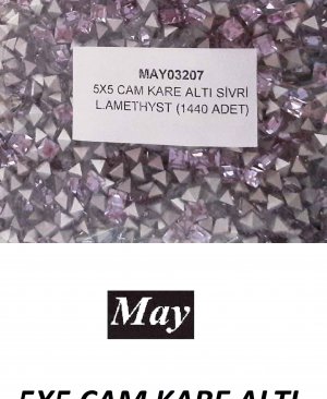 05X05 CAM KARE ALTI SİVRİ L.AMETHYST