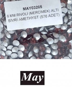 06 MM RİVOLİ (MERCİMEK) ALTI SİVRİ AMETHYST