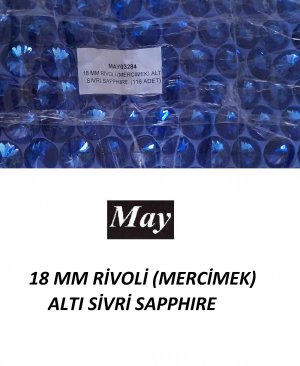 18 MM RİVOLİ (MERCİMEK) ALTI SİVRİ SAPPHIRE