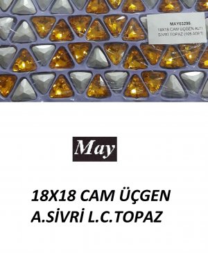 18X18 CAM ÜÇGEN ALTI SİVRİ TOPAZ