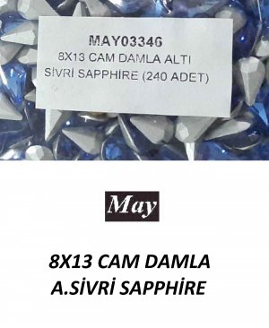 08X13 CAM DAMLA ALTI SİVRİ SAPPHİRE