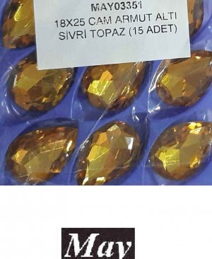 18X25 CAM ARMUT ALTI SİVRİ TOPAZ