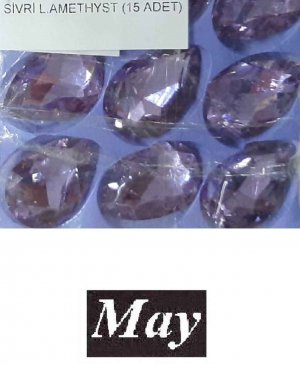 20X30 CAM ARMUT ALTI SİVRİ L.AMETHYST