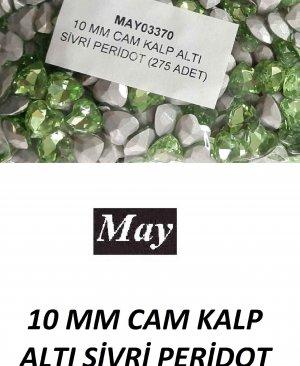 10 MM CAM KALP ALTI SİVRİ PERİDOT