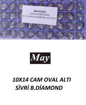 10X14 CAM OVAL ALTI SİVRİ B.DİAMOND