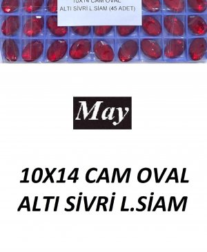 10X14 CAM OVAL ALTI SİVRİ L.SİAM