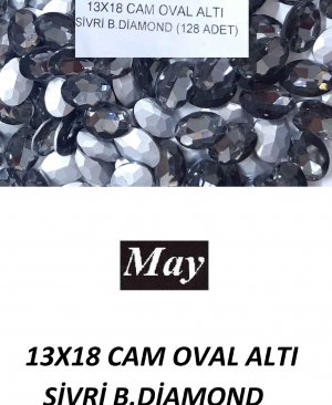 13X18 CAM OVAL ALTI SİVRİ B.DİAMOND