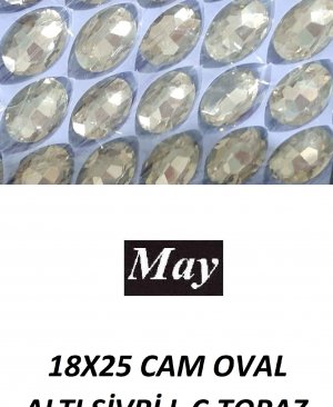 18X25 CAM OVAL ALTI SİVRİ L.C.TOPAZ