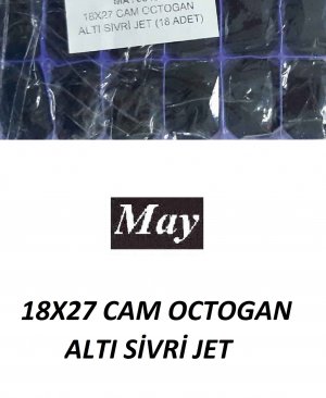 18X27 CAM OCTOGAN ALTI SİVRİ JET