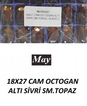 18X27 CAM OCTOGAN ALTI SİVRİ SM.TOPAZ