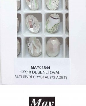 13X18 DESENLİ CAM OVAL ALTI SİVRİ JONQUIL