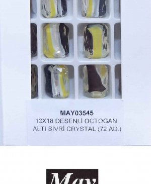 13X18 DESENLİ OCTOGAN ALTI SİVRİ TOPAZ