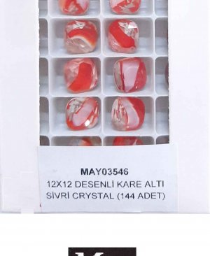 12X12 DESENLİ KARE OVAL ALTI SİVRİ SIAM