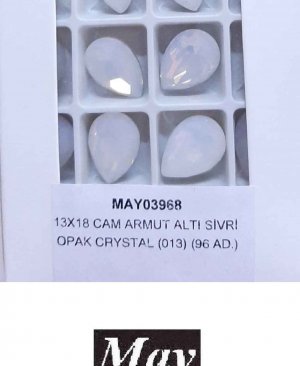 13X18 CAM ARMUT ALTI SİVRİ OPAK CRYSTAL