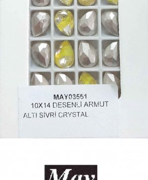 10X14 DESENLİ ARMUT ALTI SİVRİ CITRINE