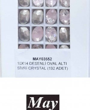 10X14 DESENLİ CAM OVAL ALTI SİVRİ L.ROSE