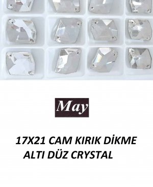 17X21 CAM KIRIK DİKME ALTI DÜZ CRYSTAL