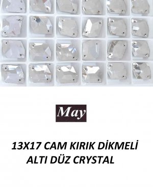 13X17 CAM KIRIK DİKMELİ ALTI DÜZ CRYSTAL