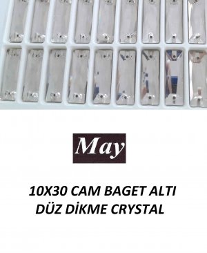 10X30 CAM BAGET ALTI DÜZ DİKME CRYSTAL