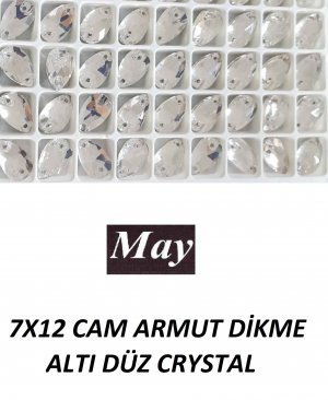 7X12 CAM ARMUT DİKME ALTI DÜZ CRYSTAL