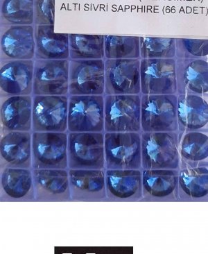 10 MM RİVOLİ (MERCİMEK) ALTI SİVRİ SAPPHIRE