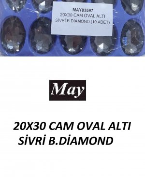 20X30 CAM OVAL ALTI SİVRİ B.DİAMOND