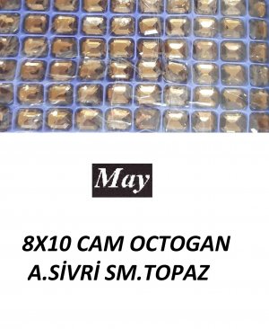 08X10 CAM OCTOGAN ALTI SİVRİ SM.TOPAZ