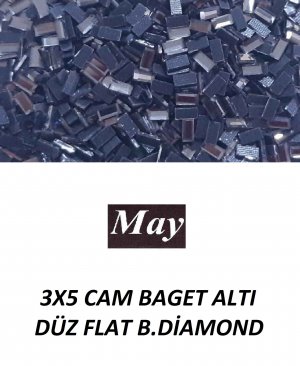 3X5 CAM BAGET ALTI DÜZ FLAT B.DİAMOND