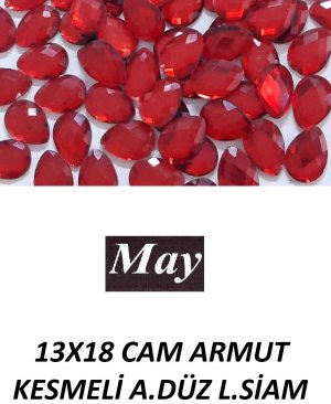 13X18 CAM ARMUT KESMELİ ALTI DÜZ L.SİAM